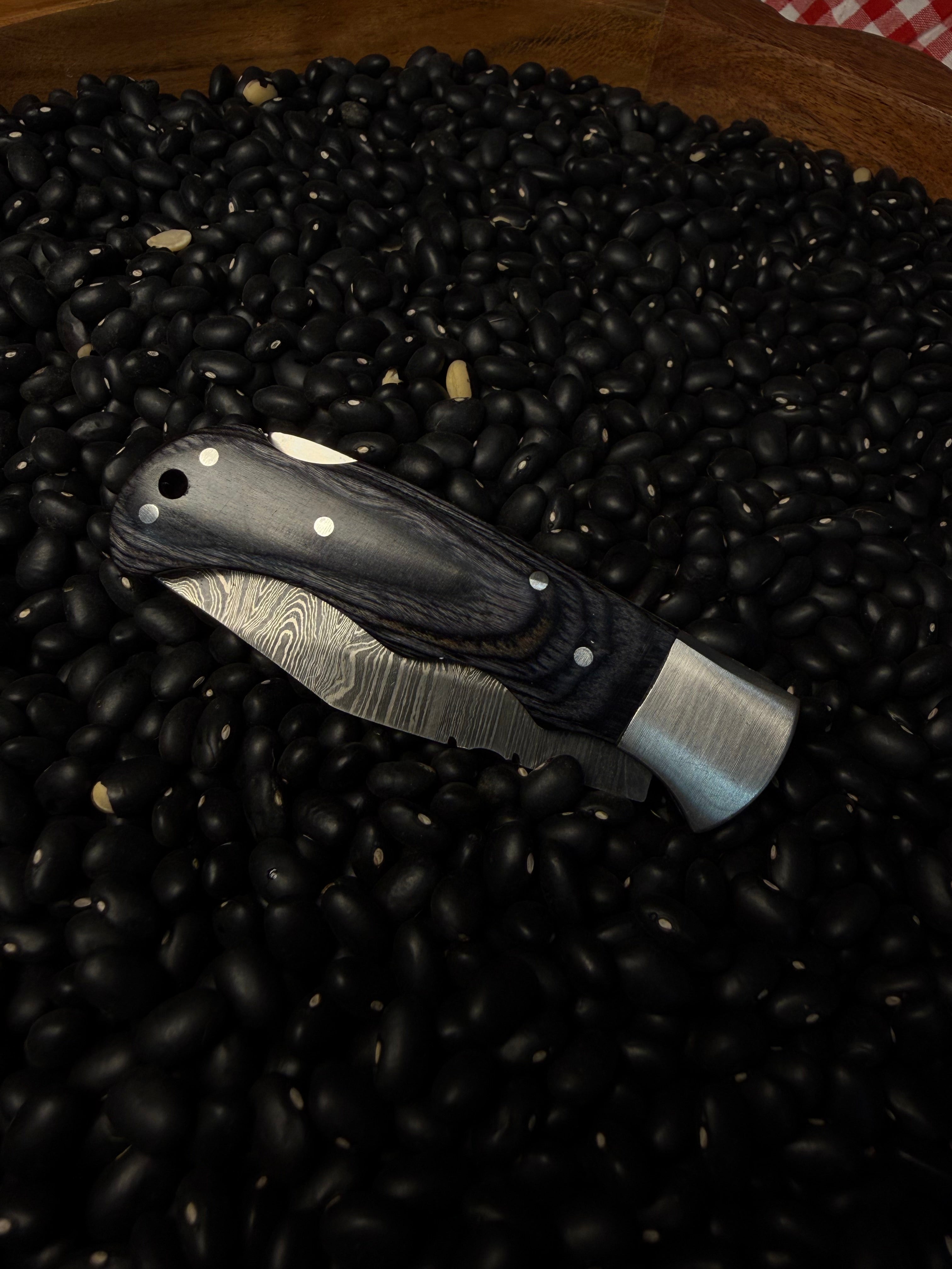 Handmade Pocket Knife- Black