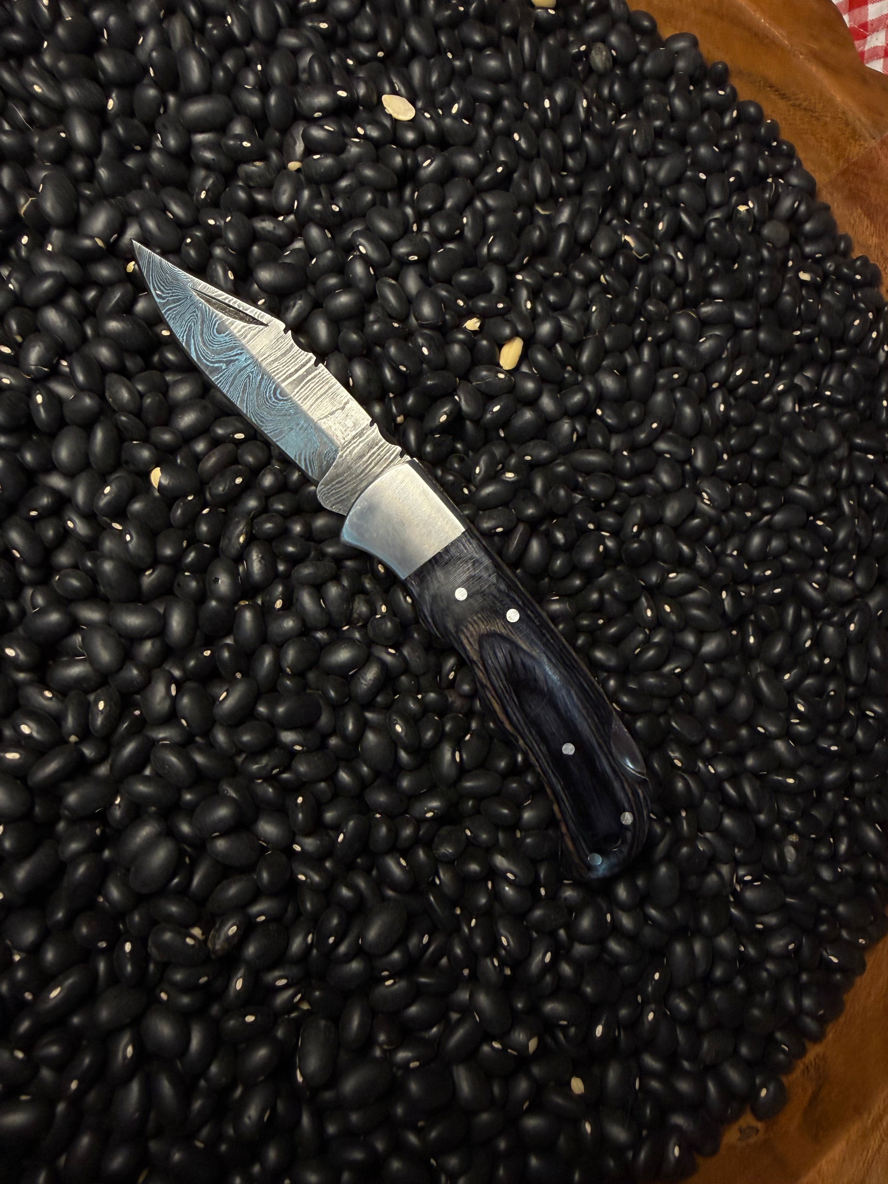 Handmade Pocket Knife- Black