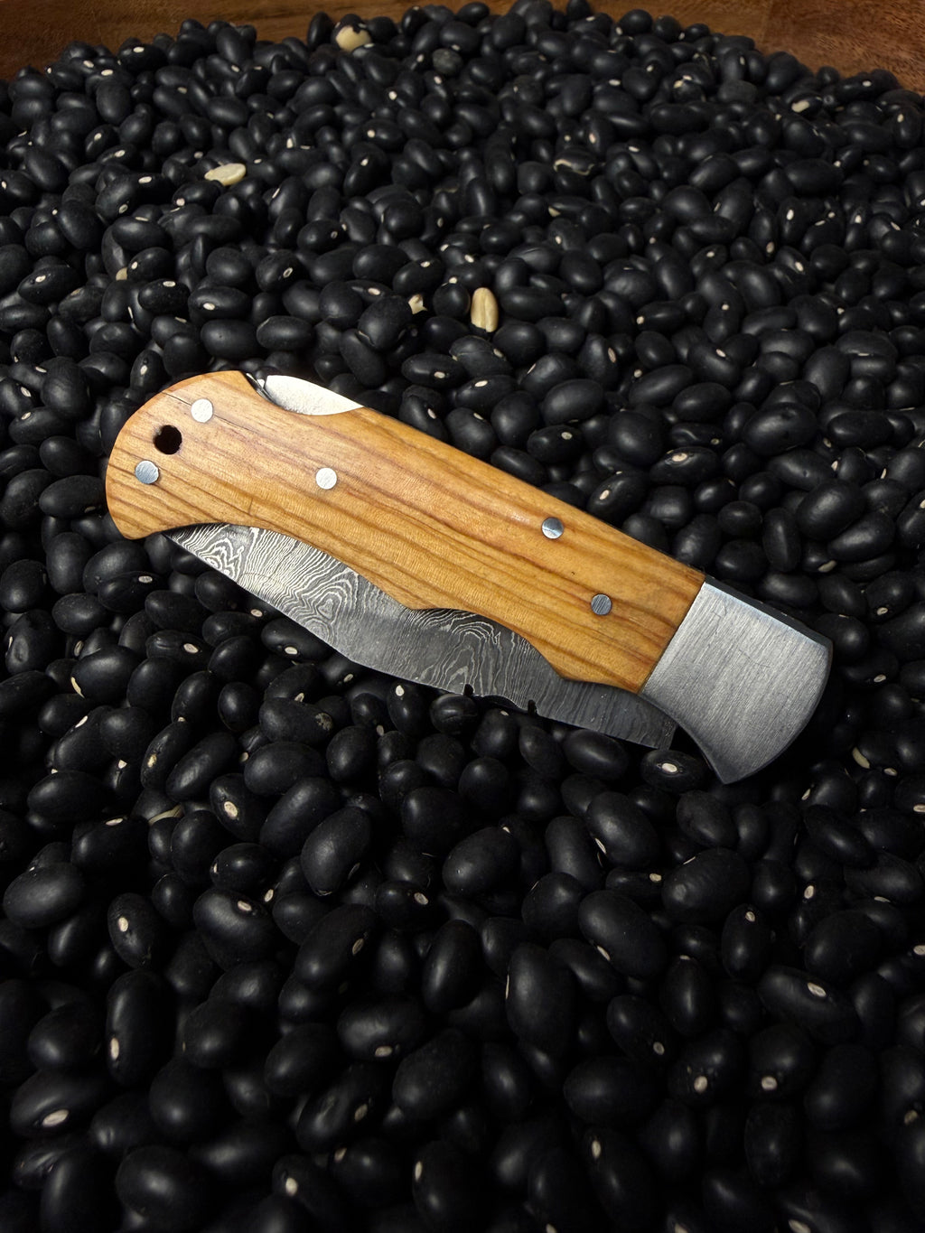Handmade Pocket Knife- Natural Wood