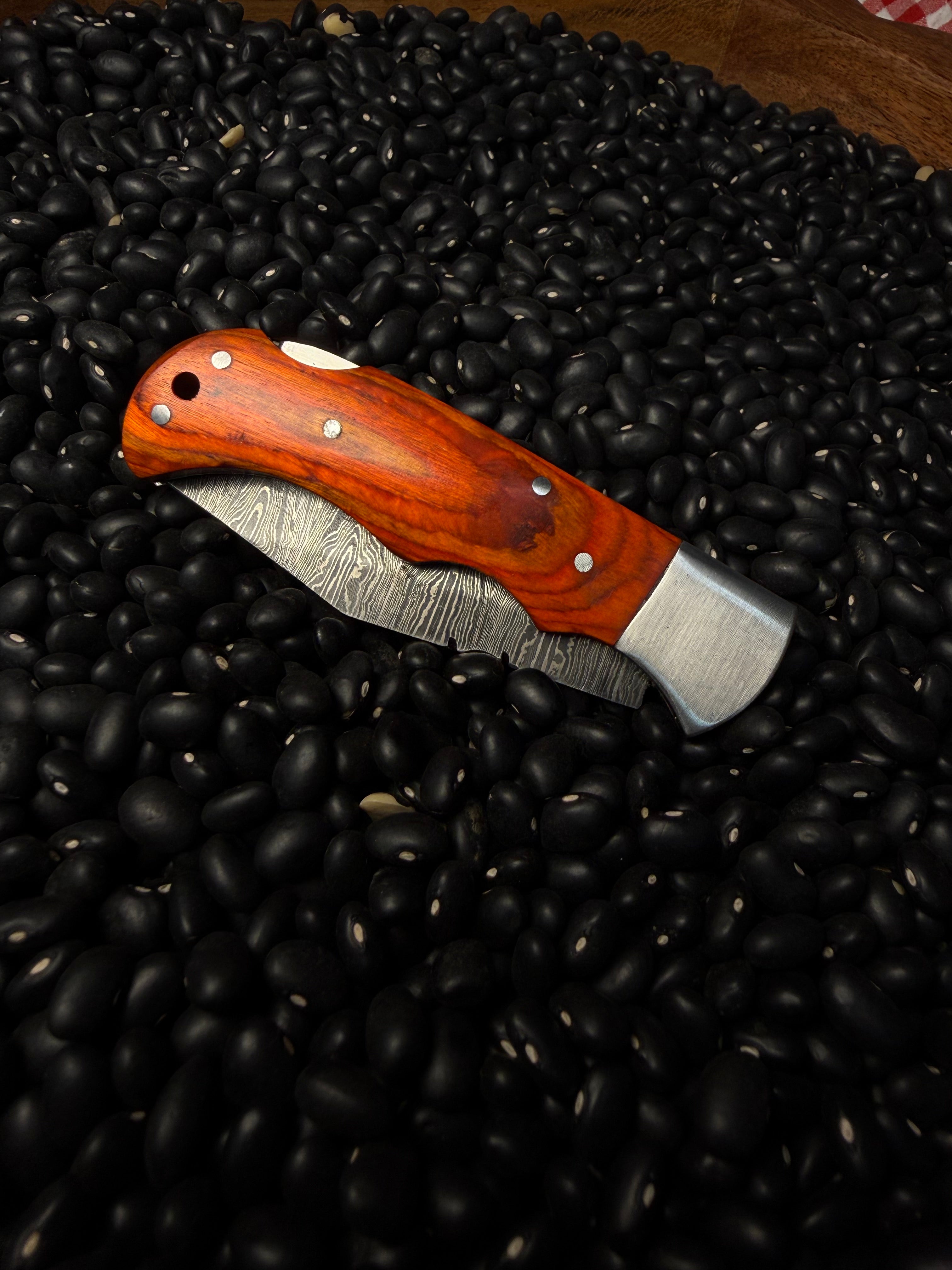 Handmade Pocket Knife- Orange