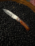 Handmade Pocket Knife- Blue & Brown