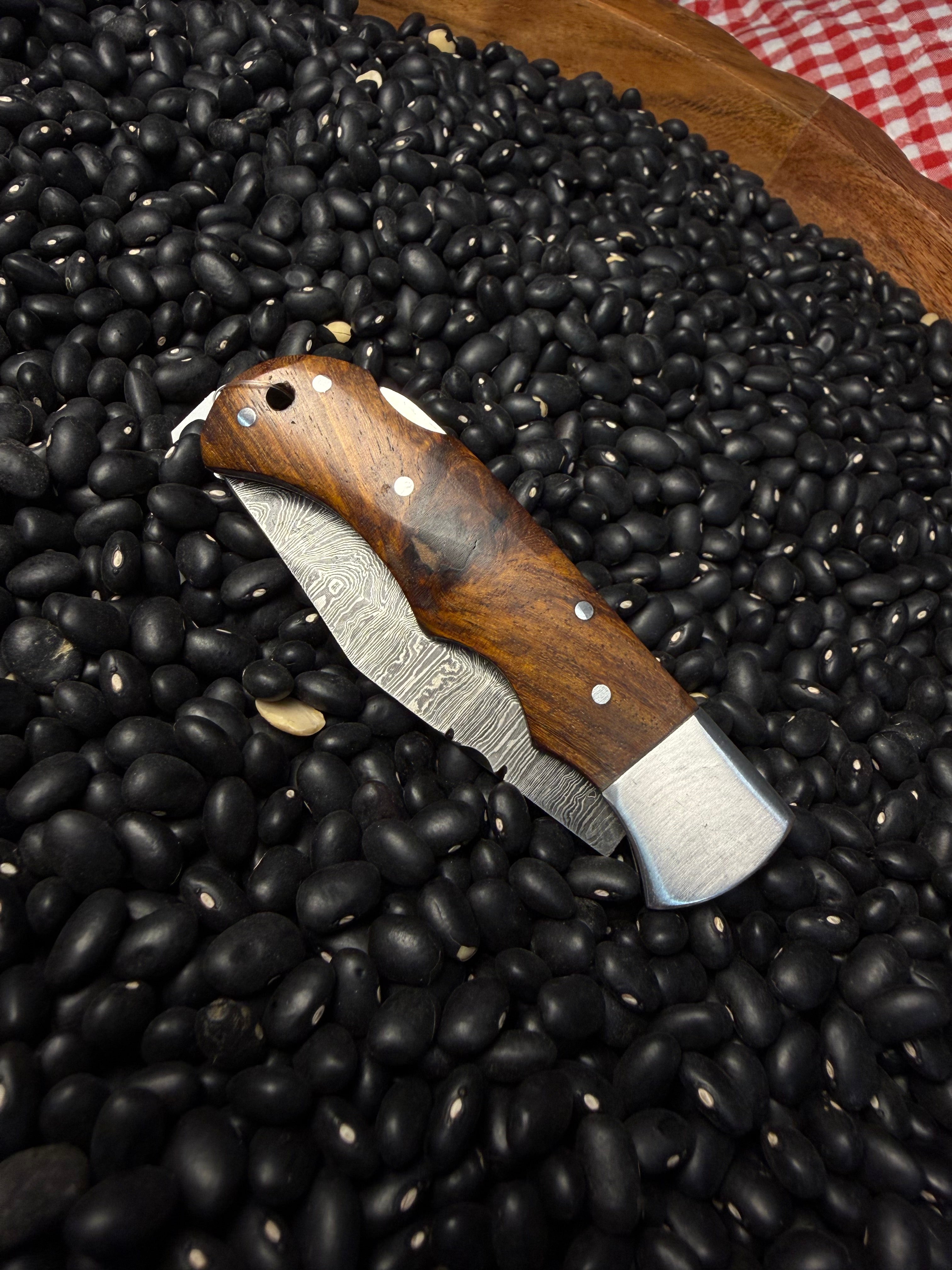 Handmade Pocket Knife- Brown