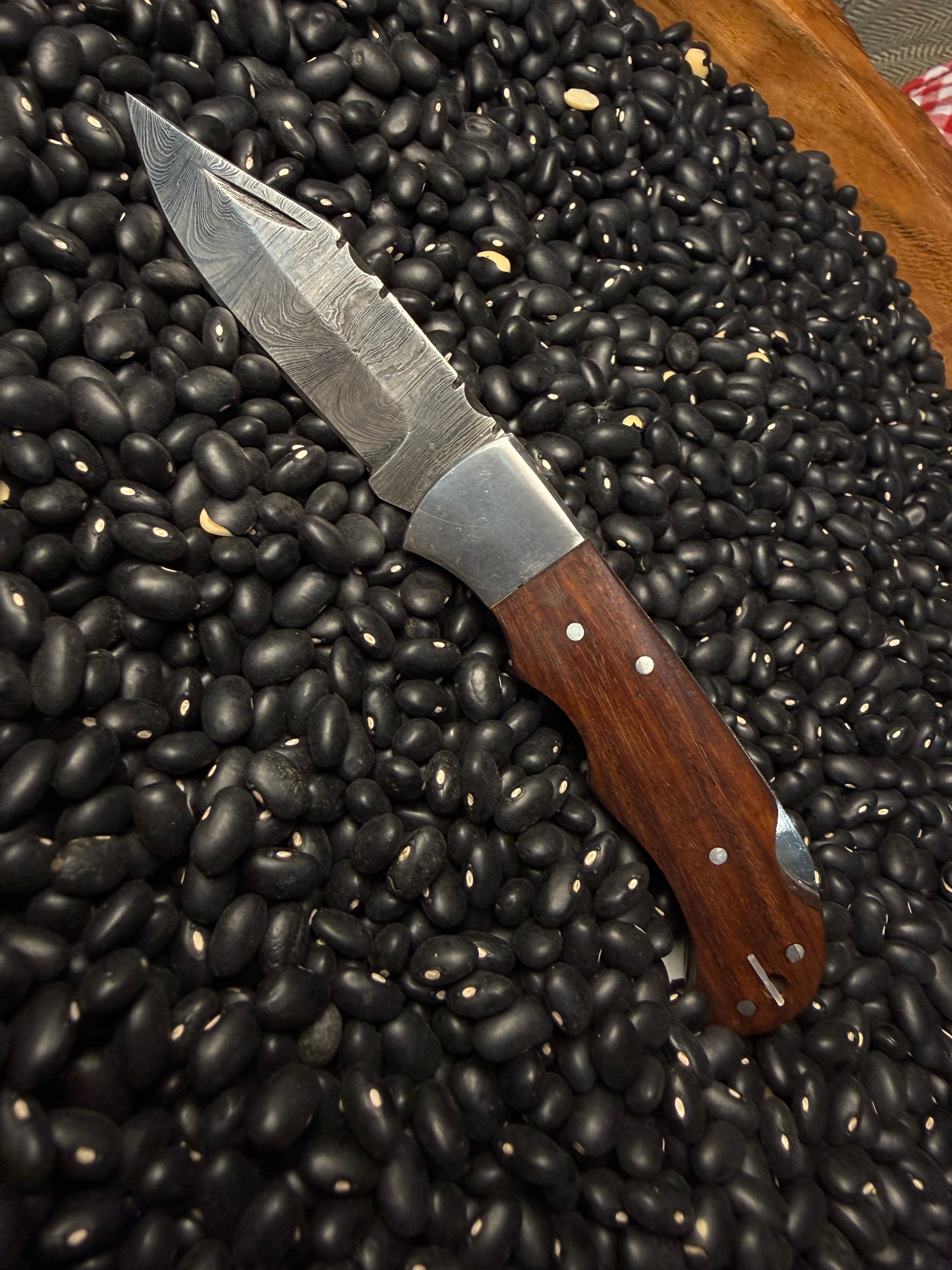 Handmade Pocket Knife- Brown