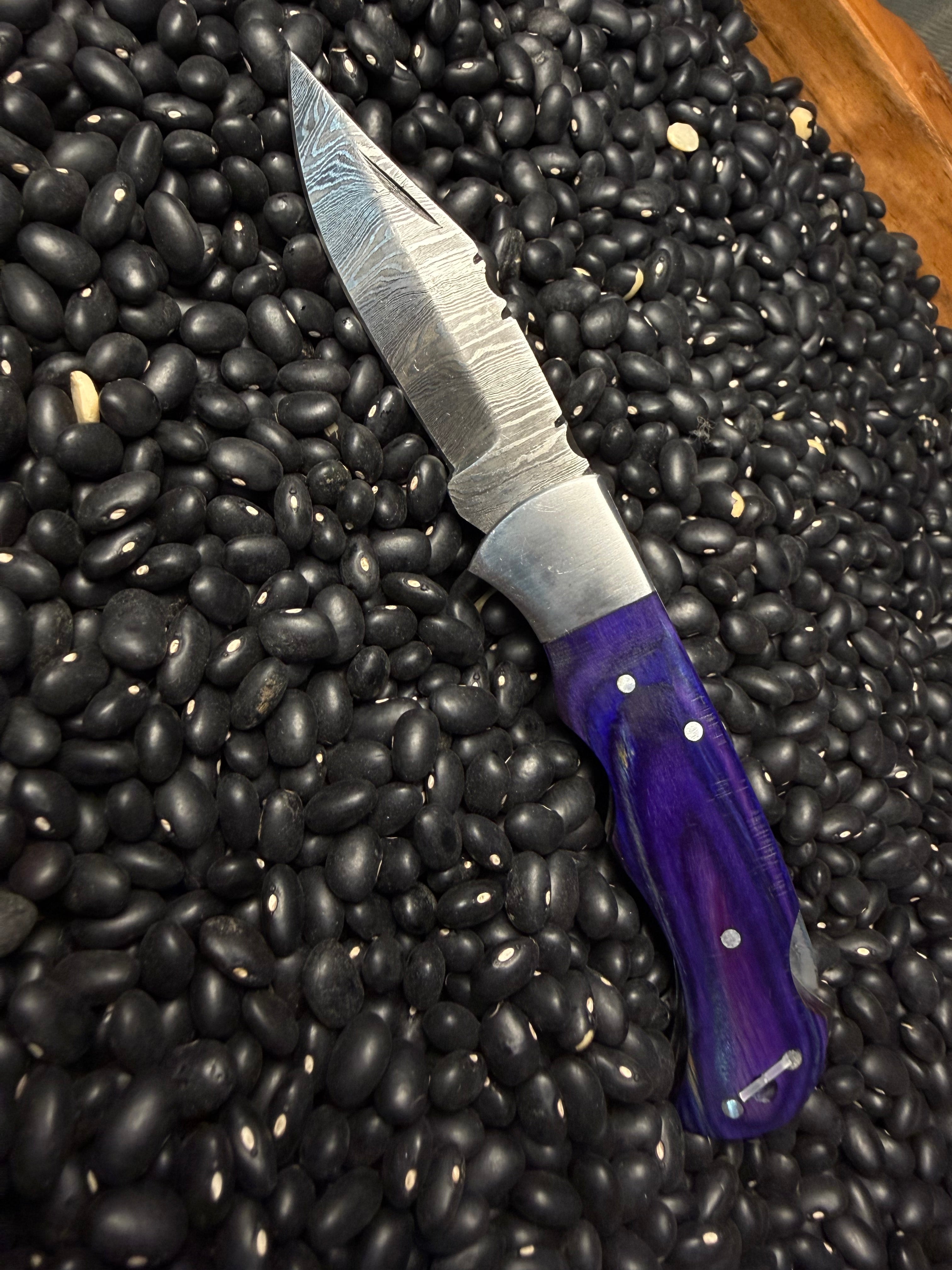 Handmade Pocket Knife- Royal Blue